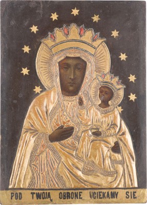 Auktion 142<br>KLEINE IKONE MIT DER SCHWARZEN MADONNA