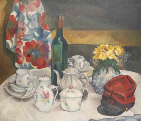 Auction 144<br>STILLLEBEN MIT SCHIRMMÜTZE (1922)