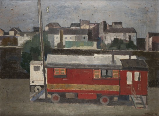 Auction 144<br>KULISSE MIT CARAVAN BEI NACHT (1953)