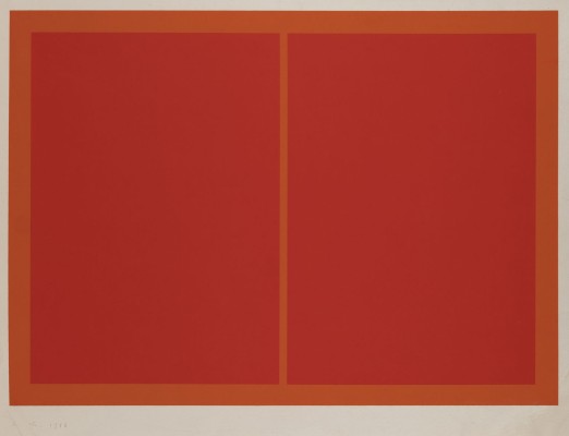 Auction 144<br>KOMPOSITION IN ROT UND ORANGE (1966)