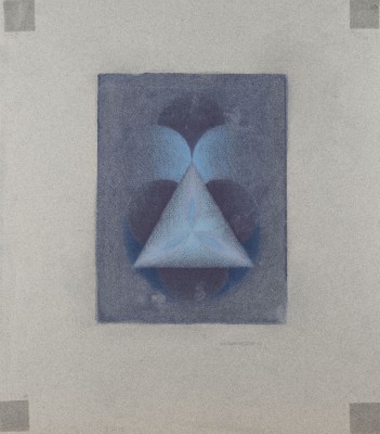 Auction 144<br>KONVOLUT VON 8 ZEICHNUNGEN ('GEOMETRISCHE KOMPOSITIONEN I-V', 1971 / 3 VERSIONEN VON 'KOMPOSITION BLAU-VIOLETT', 1971)