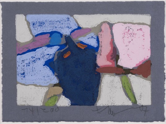 Auction 144<br>PAAR LINOLSCHNITTE ('IRIS UND MOHN', 2007 / ELBPHILHARMONIE, 2016)