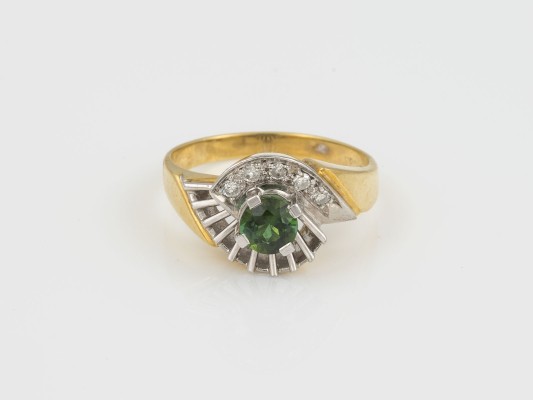 Auction 145<br>TURMALIN DIAMANT RING