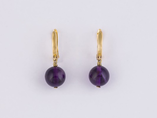 Auction 145<br>PAAR AMETHYST OHRHÄNGER