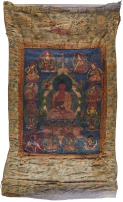 Auction 143<br>EIN THANGKA MIT DER DARSTELLUNG VON AMITABHA