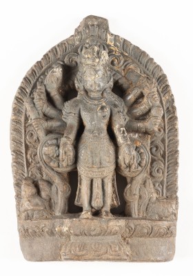 Auction 143<br>EINE STELE DES SHIVA AUS STEIN