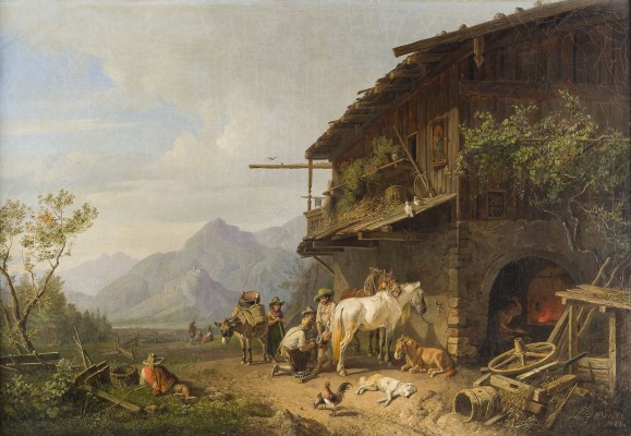 Auction 146<br>SCHMIEDE IM GEBIRGE, 1844