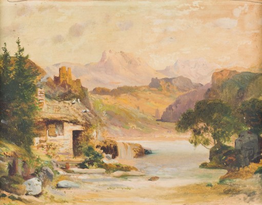 Auction 146<br>ÖLSTUDIE. VORALPENLANDSCHAFT