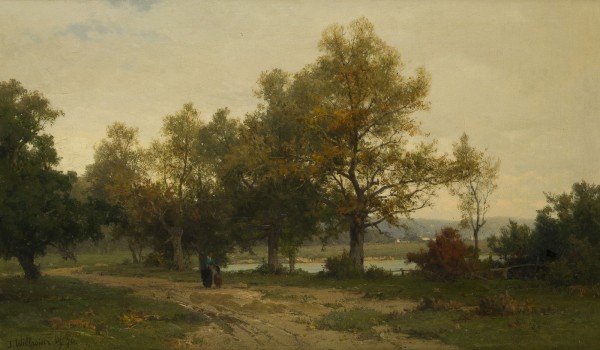 Auction 146<br>SPAZIERGANG AM FLUSSUFER. 1870