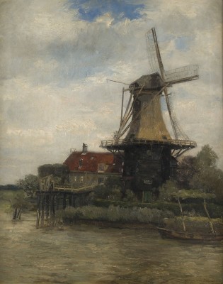 Auction 146<br>LANDSCHAFT MIT MÜHLE. DORDRECHT, 1890