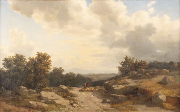 Auktion 146<br>ABENDLICHE LANDSCHAFT. 1853