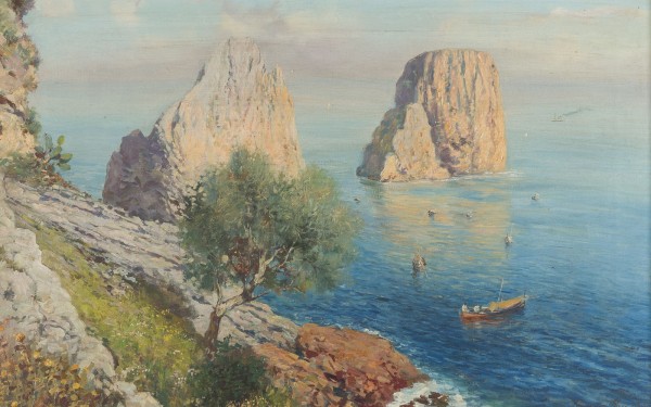 Auktion 146<br>CAPRI, BLICK AUF DIE FARAGLIONI