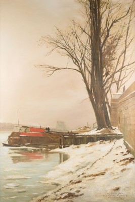 Auktion 146<br>WINTER AN DER SEINE. QUAI D'ORSAY. 1891