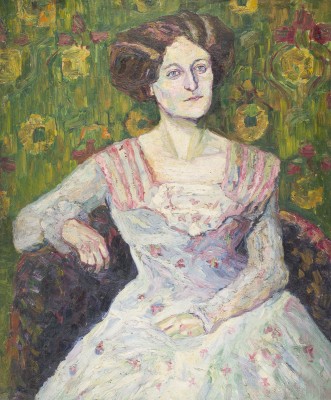 KÜNSTLER DER WIENER SEZESSION PORTRAIT EINER DAME IM SESSEL, 1909