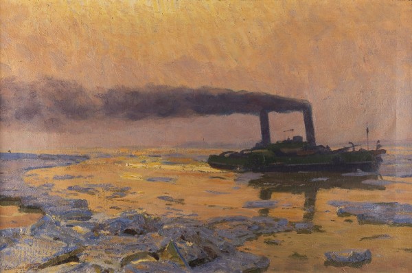 Auction 146<br>'WINTERABEND AM RHEIN', 1922