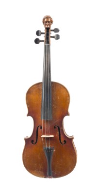 Auktion 146<br>VIOLINE MIT GESCHNITZTEM RICHARD WAGNER KOPF