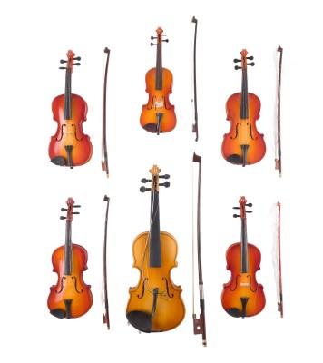 Auction 146<br>KONVOLUT VON FÜNF MINIATUR VIOLINEN UND 1/32 VIOLINE 'CHUPIN'