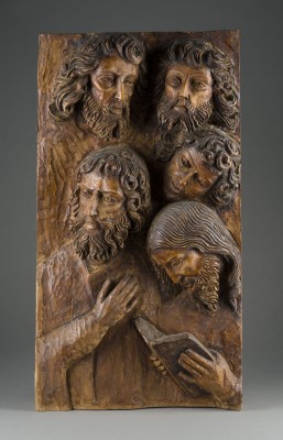 Auktion 146<br>RELIEF FIGURENGRUPPE 'JESUS UND DIE VIER EVANGELISTEN'